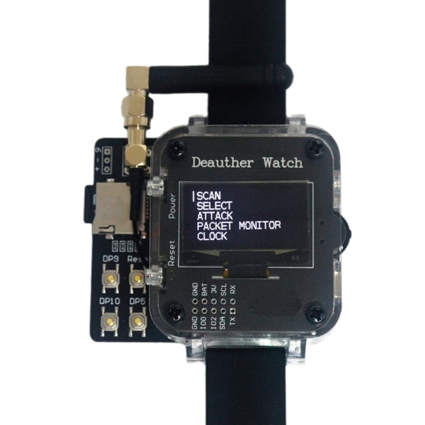 Hacker Watch Deauter Watch V4S / V4S-IR Hacking Watch Smartwatch Enkel skripthantering
