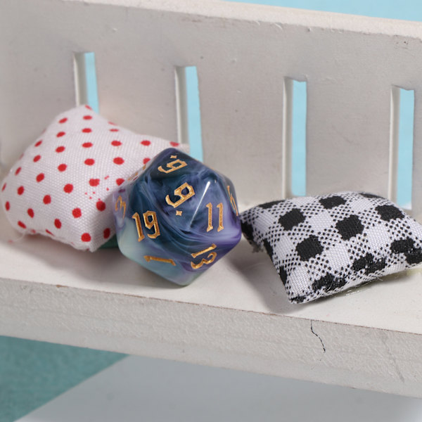 7 stk. Akryl Polyhedral Terningspil Terninger til Rollespil Brætspil 3