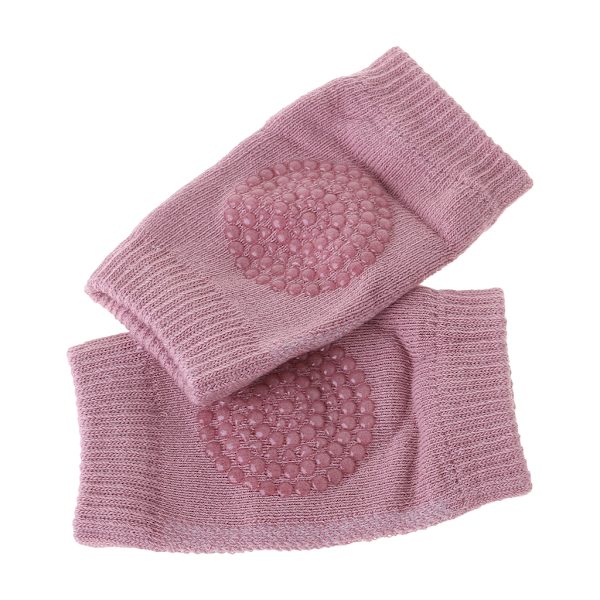 Babys knäskydd Barn krypande armbågsskydd Knäskydd Säkerhet Spädbarn Benvärmare Black