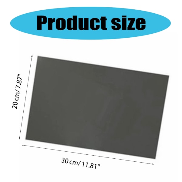 Polarisoiva kalvo, sinistä valoa estävä levy, ei liimapintaa LCD-näytöille, 30x20cm