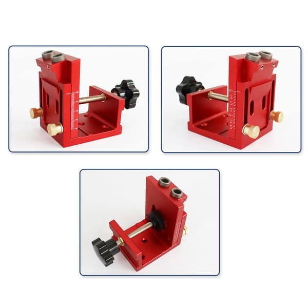 3 i 1 borrfixtur för pluggning, justerbar borrguide, stans