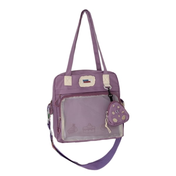 Kvinder JK Skuldertaske Piger Ita Messenger Bag Teenagere Japansk Stil Tote Håndtaske Purple