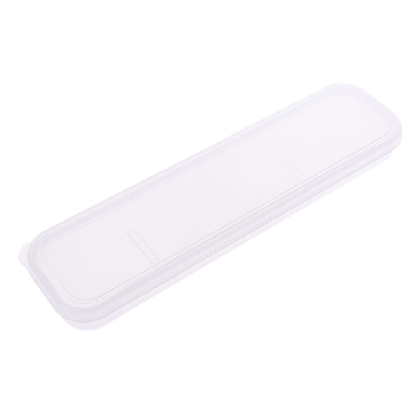 Bärbar genomskinlig plastservis för case Gaffel Förvaringslåda Bestick O