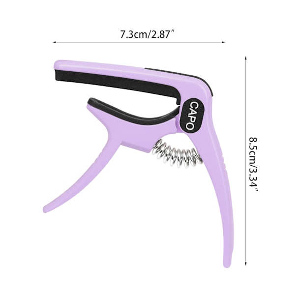 Guitar Rolling Capo Sliding Capo Justerbar Capo Plast og Metal Stål Capo Blue