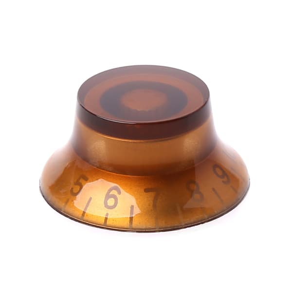 1st Knopp Knapp Bell Form Gitarr Tone Volymkontroll För LP Gitarr delar Kaffe