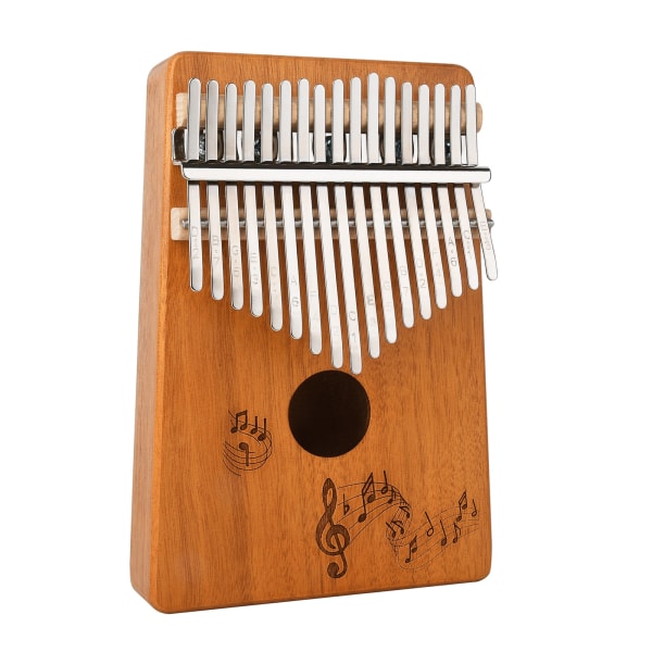 Træ Kalimba Instrument Bærbar 17 Tangenter Finger Piano Musikalsk Piano Værktøjer Wood Color Note