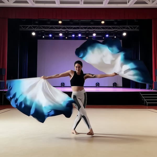 Lovsangflagg for dansemenighet, lovsangflaggsett, lovsangflagg med stenger