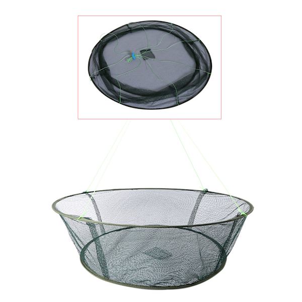 Hopfällbart fiskenät, hopfällbart fiskenät, knutlöst fiskenät, säkerhetsfällbart 100cm