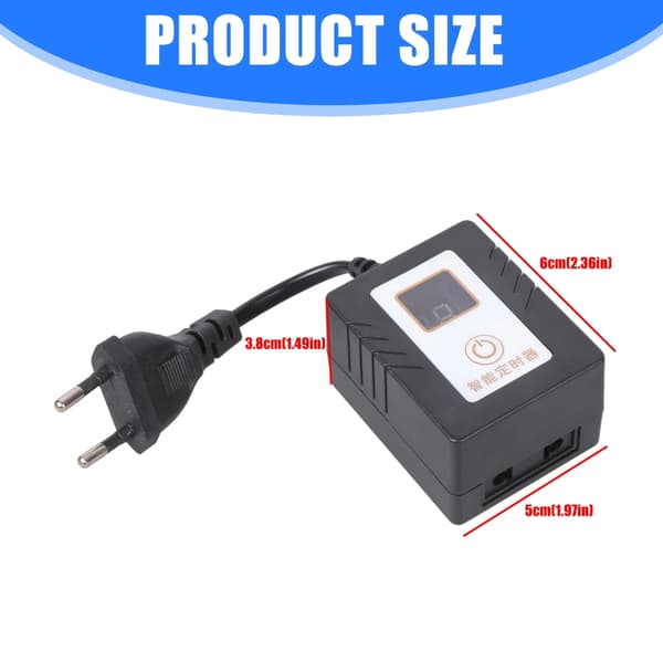 110V-220V Professionel Automatisk Cyklus Strømadapter Digital Timer Display