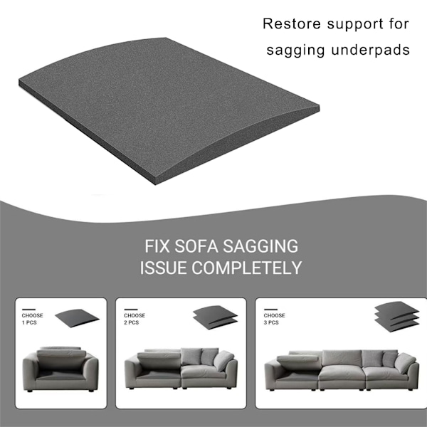 Solid Skum Sofapute Forsterkningsinnlegg Ergonomisk Buet Design