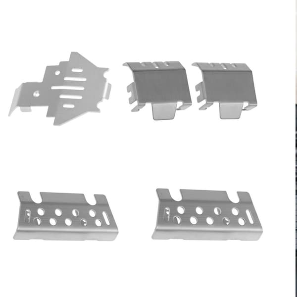1 sæt chassisbeskytter i aluminiumslegering til modelsamler