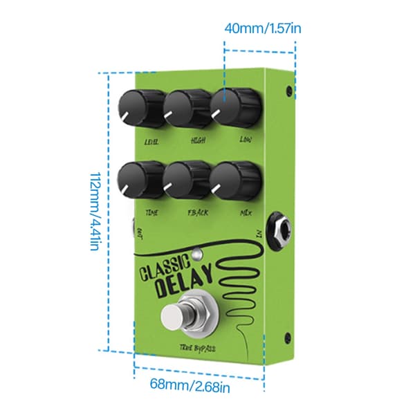 Guitar Equalizer Pedal True Bypass Elektrisk Bas Praktisk Guitar Pedal
