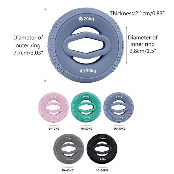 Handgreppsstärkare Fingertränare Underarmsringar Handtränare Klämma D