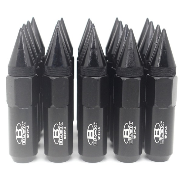 20 stk. Spike-Hjulmøtrikker M12X1.25 / M12X1.5 Fælge Hjulmøtrik Hjul Tilbehør Black 1.25