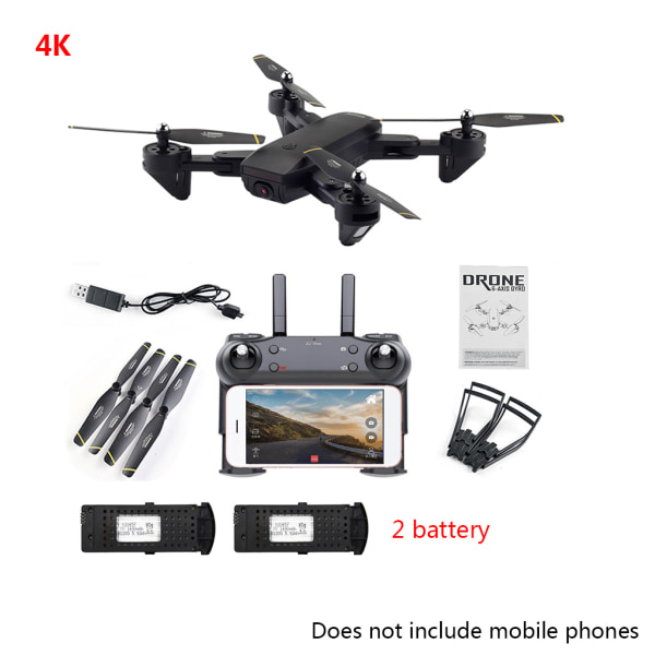 SG700-D 4K för HD drone med kamerapositionering fällbar FPV RC Quadco Black
