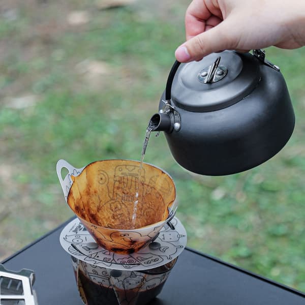 Bærbare håndbryggede kaffedispenseringsdyser i rustfrit stål