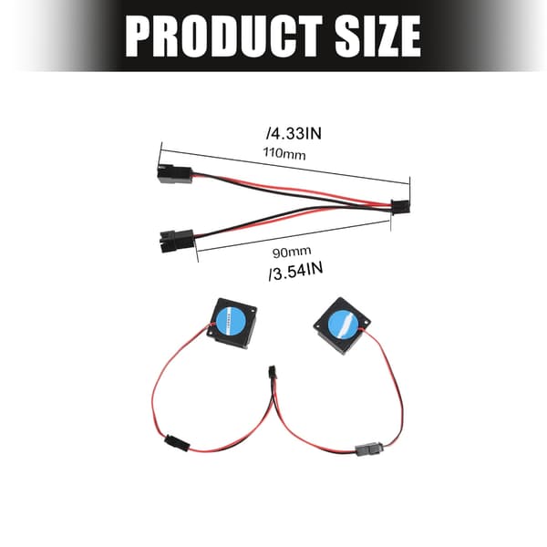 3D-printer ventilatoradapterkabel til udskiftning af køleventilatorledninger XH2.54-port