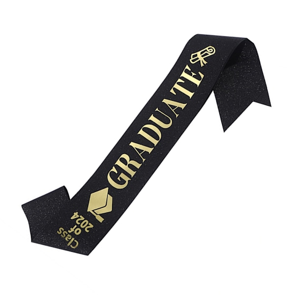 Graduation Stole til akademiske ceremonier College Teens Choir Stole Sort Black