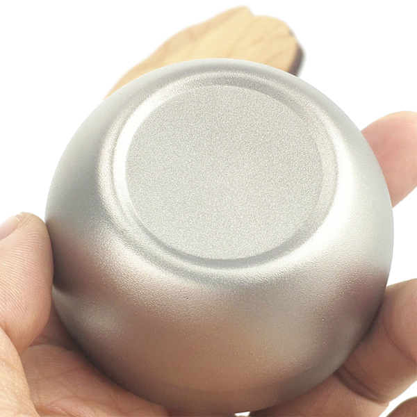 Utomhus Camping Mug Ren för Titan Kaffe Koppar Dubbelväggig Dricka Tekopp