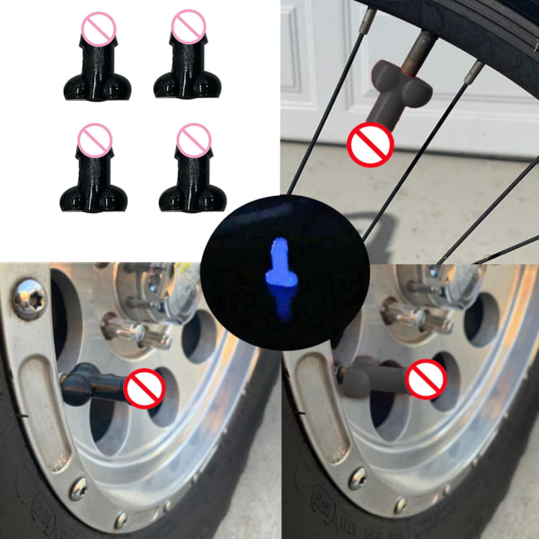 Auto Wheel Tire Fluorescens Stam Ventil-Caps Universal Stam Covers Lufttät Sea Mustard