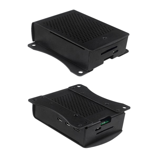 Mesh -aluminiumlegering case / box / kapsling för RPI 5 perfekt värmeavledning Black