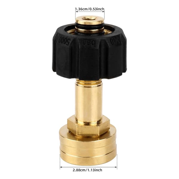 3/4-tums Mässing Trädgårdsslang Adapter M22-14mm Högtryck Biltvätt Koppling