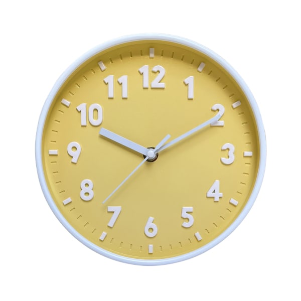 Moderne simpelt vægur 8 tommer Candy Color Silent for Time ure Ornament for Home Soveværelse Sovesal Stue Decor