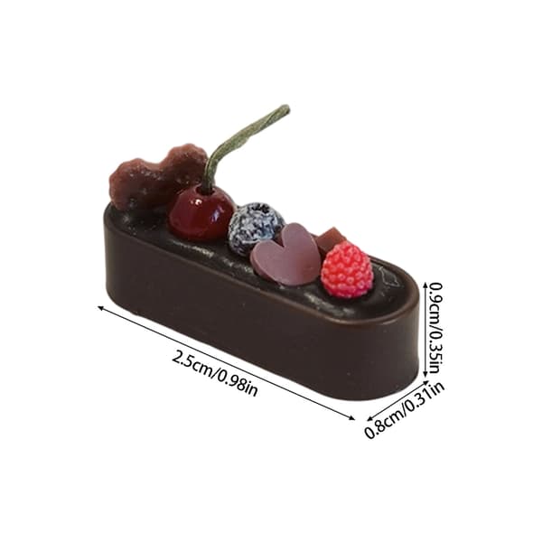 3 stk. dessertsæt til 1/12 skala dukkehus tebord styling display brug