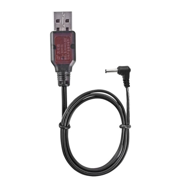 3,5 mm Bend Plug Litium Batterilader 3,6V USB Ladekabel for Billeke