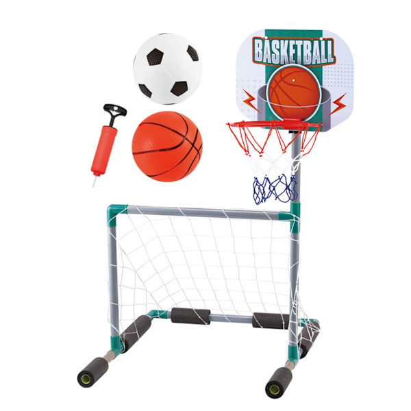 Flydende Basketballkurv Mål Poolside Vand Pool Basketball Fodbold Mål Net Style E
