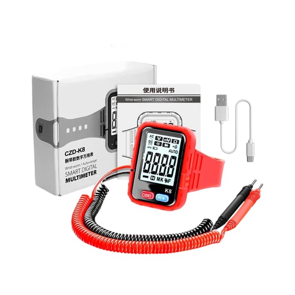 Digitalt multimeter voltmeter kontinuitets ohmmeter ohm spenningsmåler tester