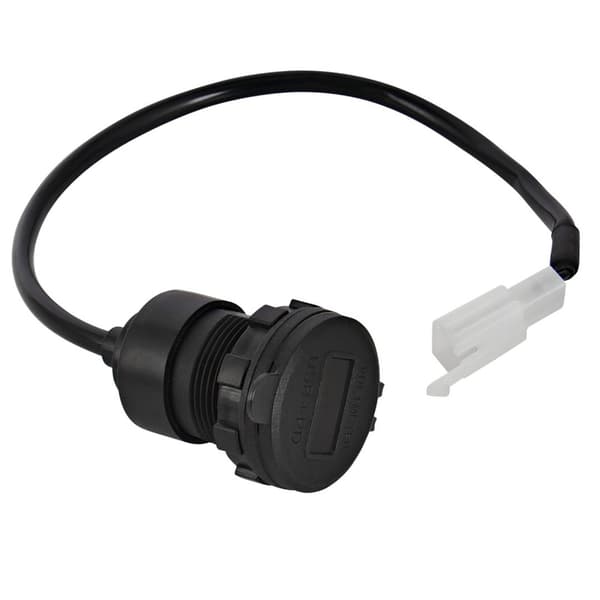 ABS 2-portars motorcykel USB-laddare med voltmeter för långfärdskörning