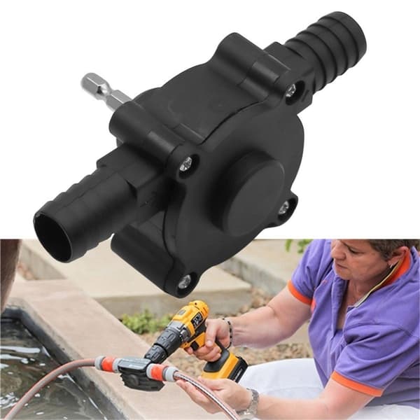 Praktisk borrmaskin driven vattenpump för camping och nödsituationer