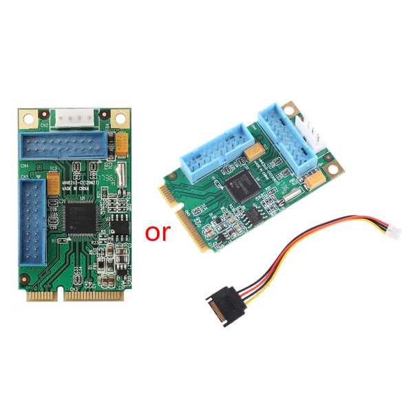 Mini Pci-e till USB3.0 expansionskort 19pin Mini-pcie på framsidan USB3.0 Litet power 4pin null - Bare card
