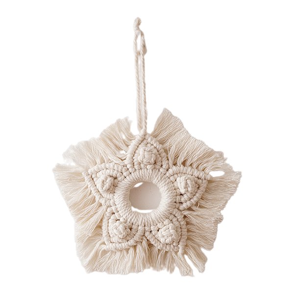 Handvävd macrame hängande gobeläng Boho stil bomull handgjord prydnad
