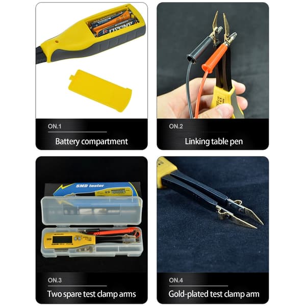 Kompakt digitalt multimeter designet til komponenter med stabile aflæsninger