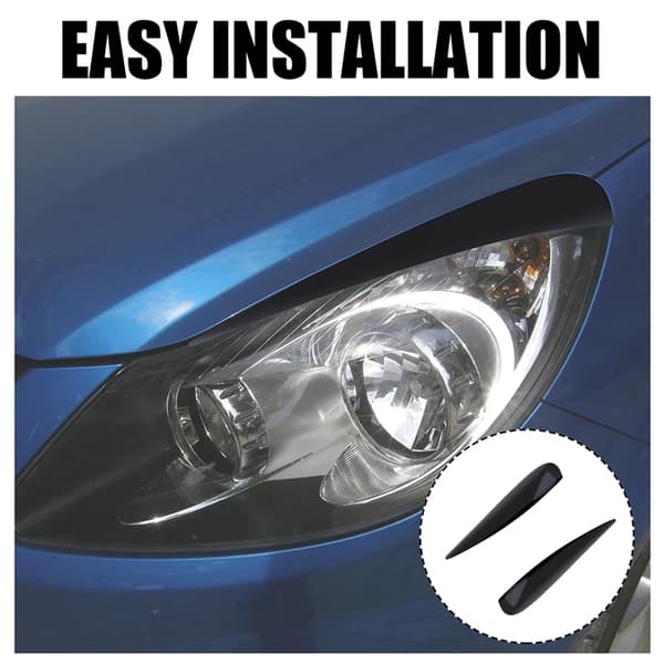 Erstatningsforlygte øjenbryn trim til Corsa D 2006-2014 Nem installation