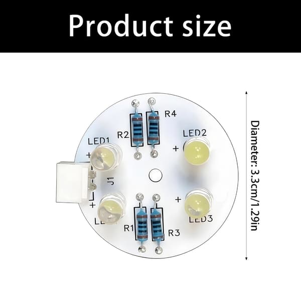 4 LED Universal Køleskabslys Erstatning Lys Energibesparende PCB Lampe