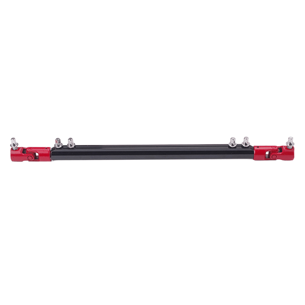 Double Pedal Drive Shaft Drum Pedal Link Bar for Double Bass Drum Pedal Reddish black