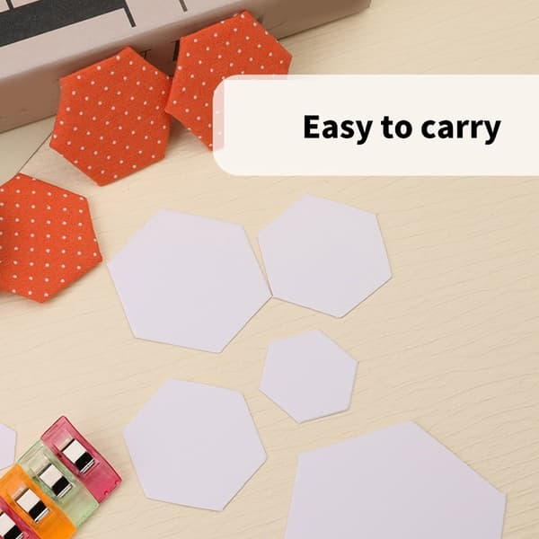 600 st Hexagon Papperslappsömnad Papper Quilting Mallar för Patchwork, Sömnad
