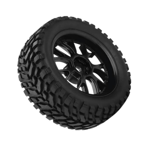 Modellbil Gummi Buggy Däck Hjul Däck för DLT016 Billeksak 1/10 Kit