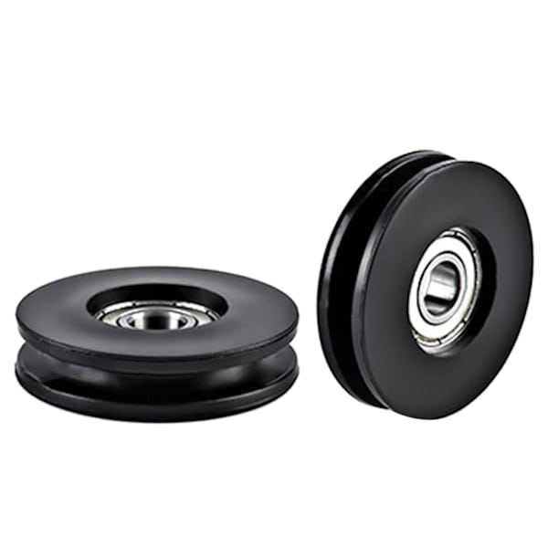 Nylon-laakeripyörä, pyöreä musta pyöräkaapeli kuntosalilaitteiden osat Diameter 120mm