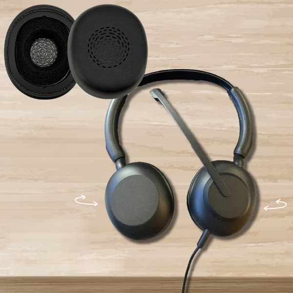 Gaming Headset Øreputer Pustende for Evolve 10 Kablet Hodetelefon