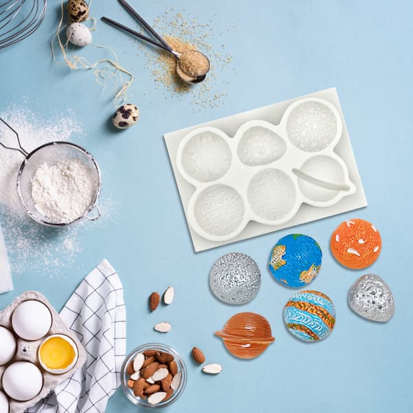 Slikform Bagegadgets Planetform Silikonemateriale til køkkenbagning