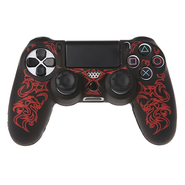 Gamepad Controller Silikone Sleeve Guard Protective Cover+2 Grip Caps For