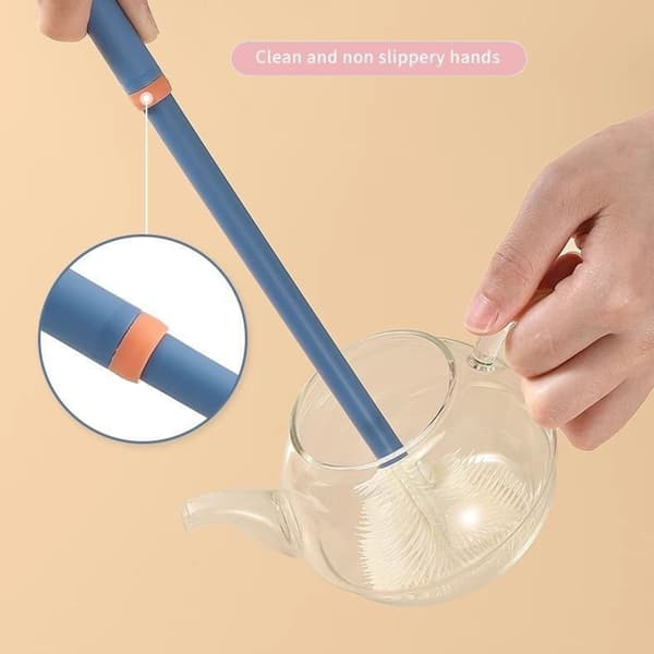Multifunktionell rengöringsborste för springor, för köksapparater och nappflaskor