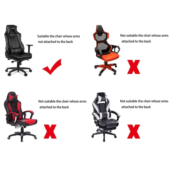 Gaming Stolskydd Stretch Datorstol Överdrag för Fällbara Racingstolar