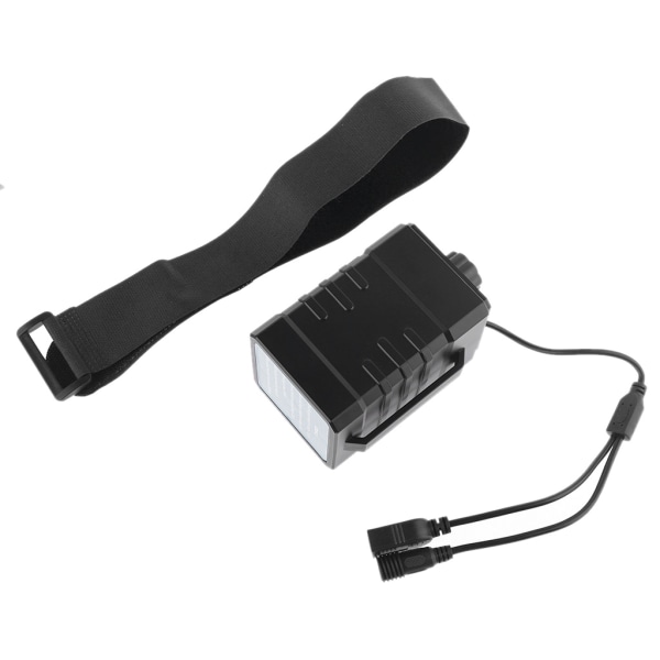 Bärbar batterilåda 18650 organizer för case med USB 5V för DC 16,8V power för cykel LED-ljus mobiltelefon Black