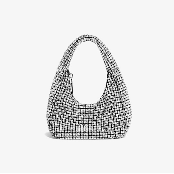 Naisten Ilta Clutch Kukkaro tekojalokivi käsilaukku Kainalolaukku Häät kukkaro Gold