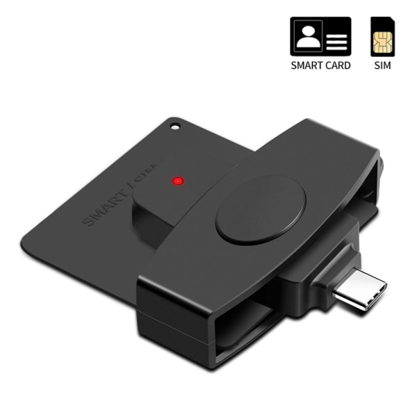 USBC Smart Card Reader Sim Cloner TypeC Adapter Identitetskort Elektronisk DNIE Sim Cloner Adapter PC-telefonkontakt